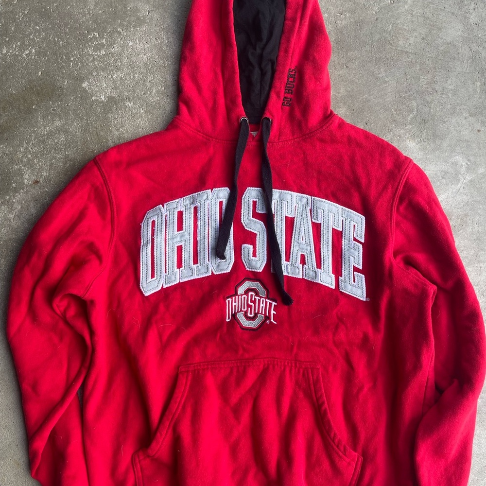 Vintage 90s Ohio State Buckeyes Authentic Apparel Hoodie Sweatshirt